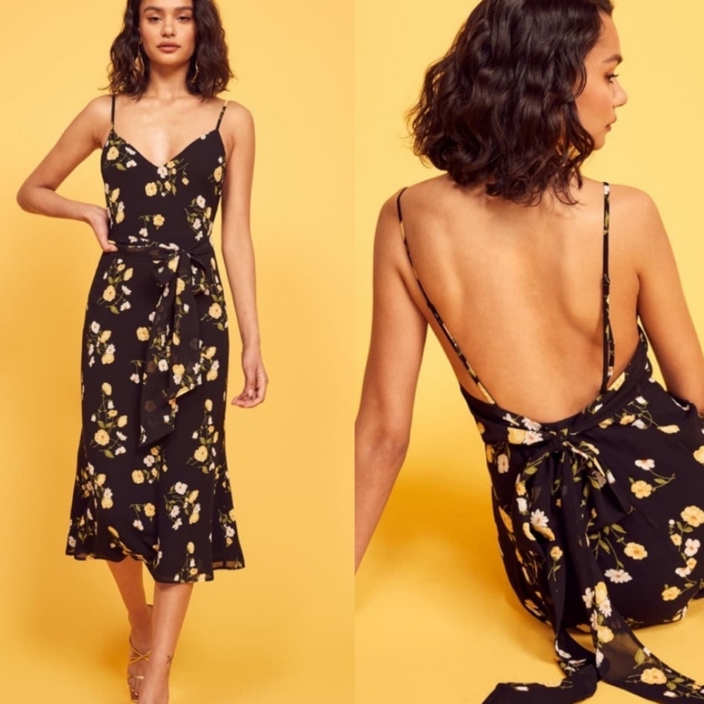 Reformation Dietrich Midi Dress